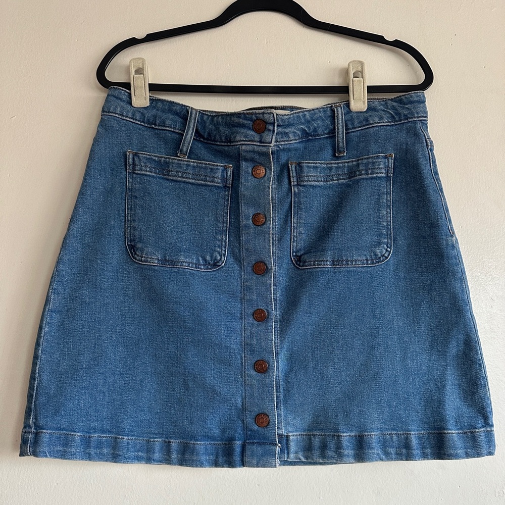 Madewell Blue Denim Mini Skirt